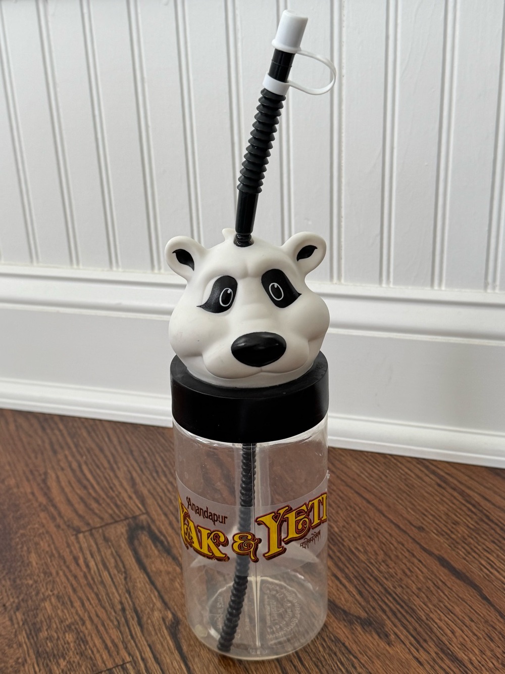 Disney World Animal Kingdom Yak & Yeti panda plastic straw cup